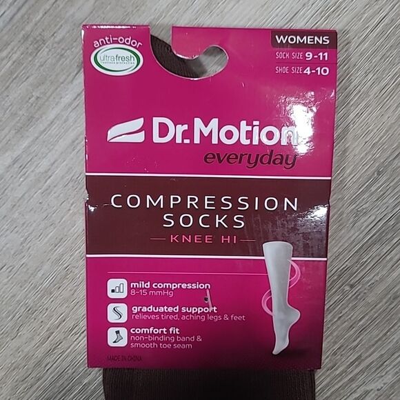 Nwt Compression Socks W9-11 Brown - Picture 2 of 5